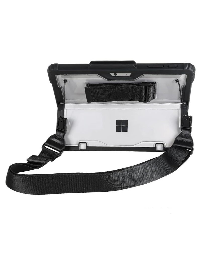 Case for Microsoft Surface Pro11/ Pro 10/Surface Pro 9 13 inch, Heavy Duty Rugged Hard Shell Cover with Shoulder Strap and Hand Strap  Stylus Holder, Keyboard Compatible - Image 1